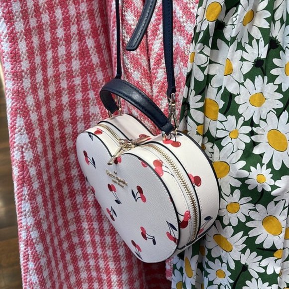 Kate Spade Love Shack Cherry Heart Crossbody Cream Multi - Picture 9 of 16